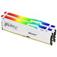 32GB (Kit of 2*16GB) DDR5-6000 Kingston FURY® Beast White RGB EXPO CL30 32GB (Kit of 2*16GB) DDR5-6000 Kingston FURY® Beast White RGB EXPO CL30